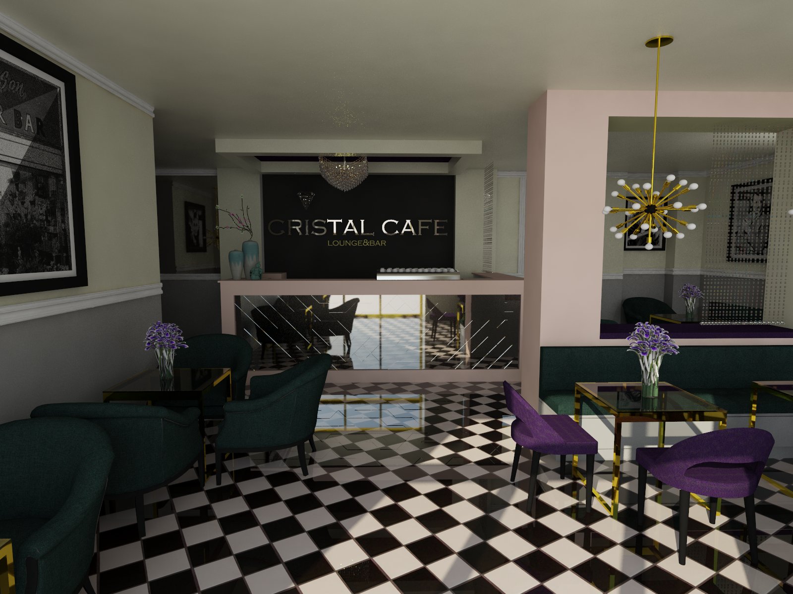 Cristal Cafe - Design de interior Timișoara